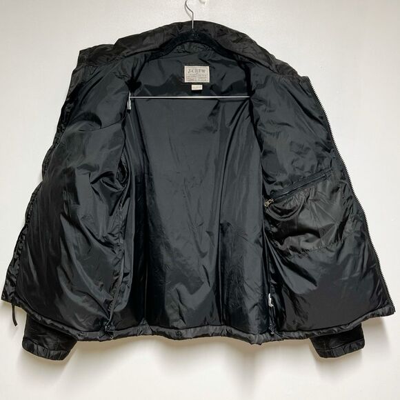 J. Crew Expedition Black Down Puffer Jacket Mens L - Picture 4 of 7